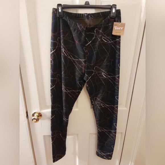 Just Cozy Pants - Just Cozy XL winter multicolored leggings NWT